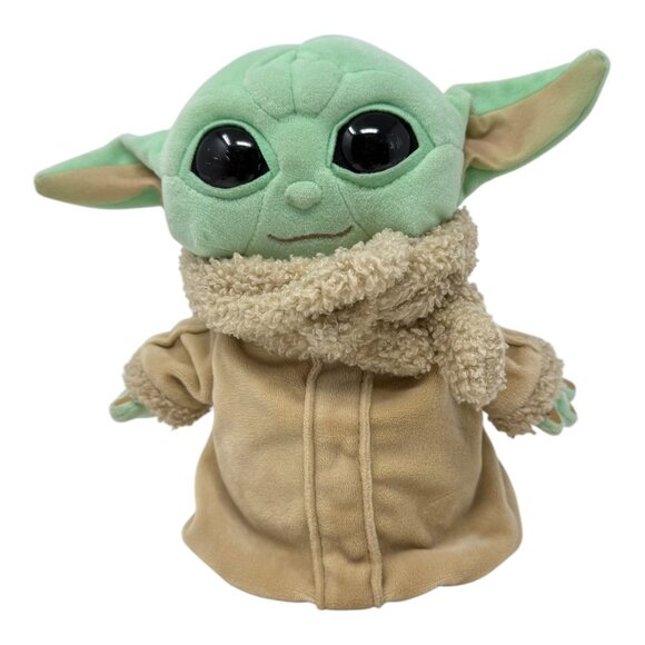 Star Wars Mattel The Child Grogu Baby Yoda Plush Stuffed Toy Robe Scarf Green - Picture 1 of 9